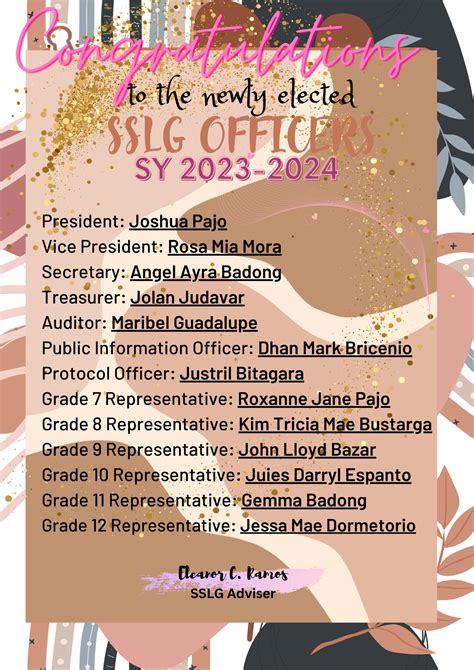 SSLG S.Y 2023.